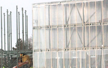 Through extreme cold, snow, work continues with $55.75 million Collective Training Officers Quarters Project during December