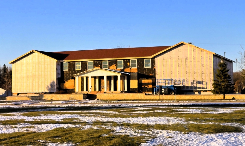 U.S. Army Garrison-Fort McCoy Headquarters building renovation under way