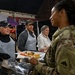 Secretary of War Serves National Guardsmen a Thanksgiving Meal