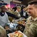 Secretary of War Serves National Guardsmen a Thanksgiving Meal