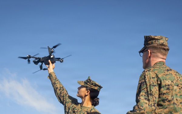U.S. Marines Conduct Small Unmanned Aerial System Training