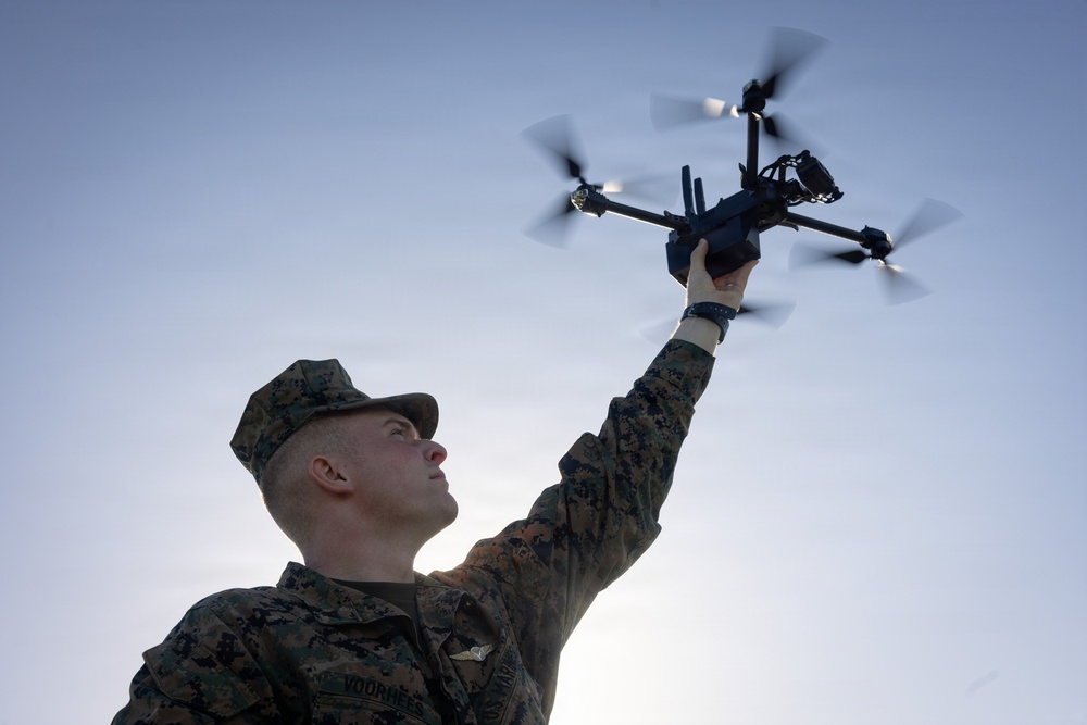 U.S. Marines Conduct Small Unmanned Aerial System Training