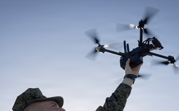 U.S. Marines Conduct Small Unmanned Aerial System Training