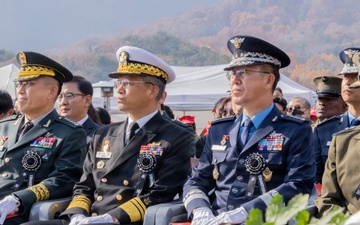 MARFORK attends a memorial ceremony for the Bombardment of Yeonpyeong