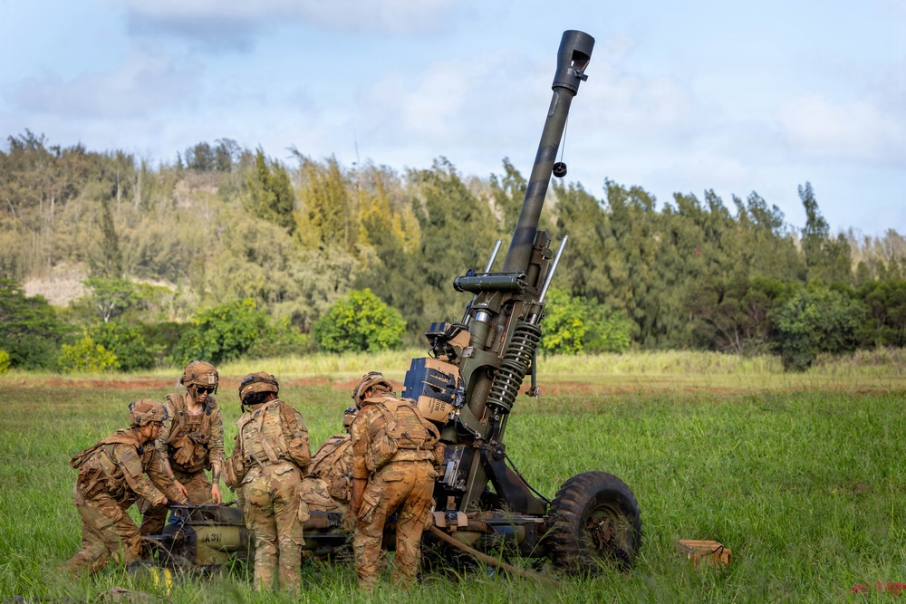 25th CAB and DIVARTY conduct M119 Howitzer Dry Fire