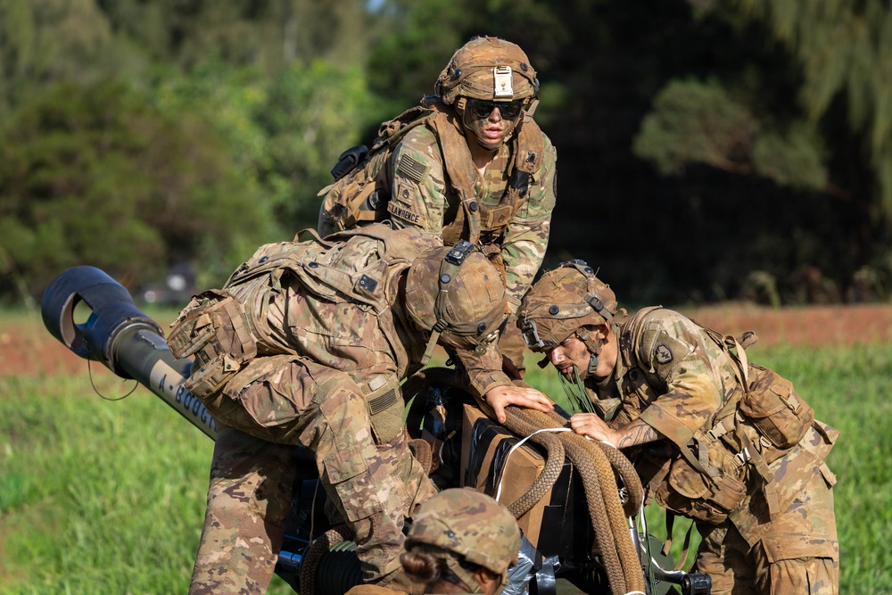 25th CAB and DIVARTY conduct M119 Howitzer Dry Fire