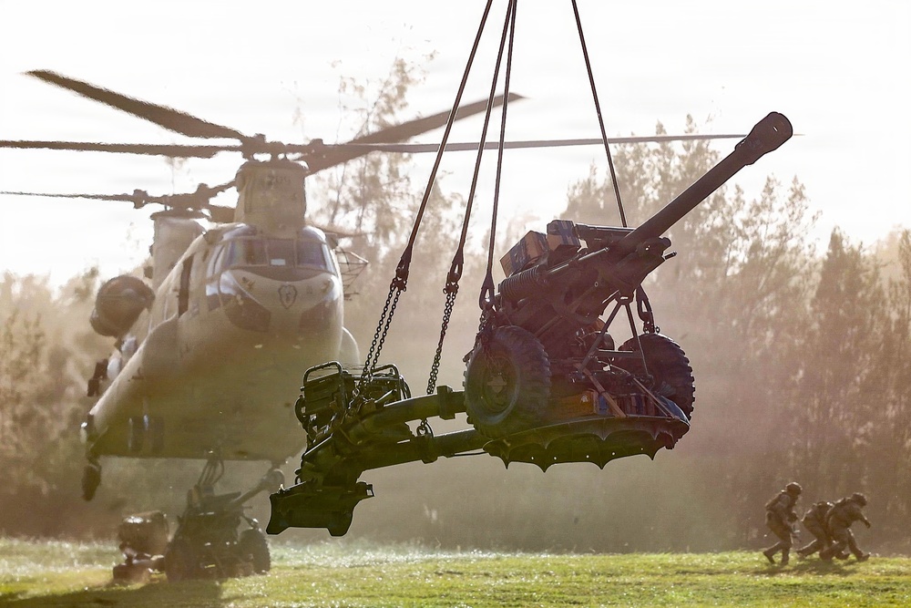 25th CAB and DIVARTY conduct M119 Howitzer Dry Fire