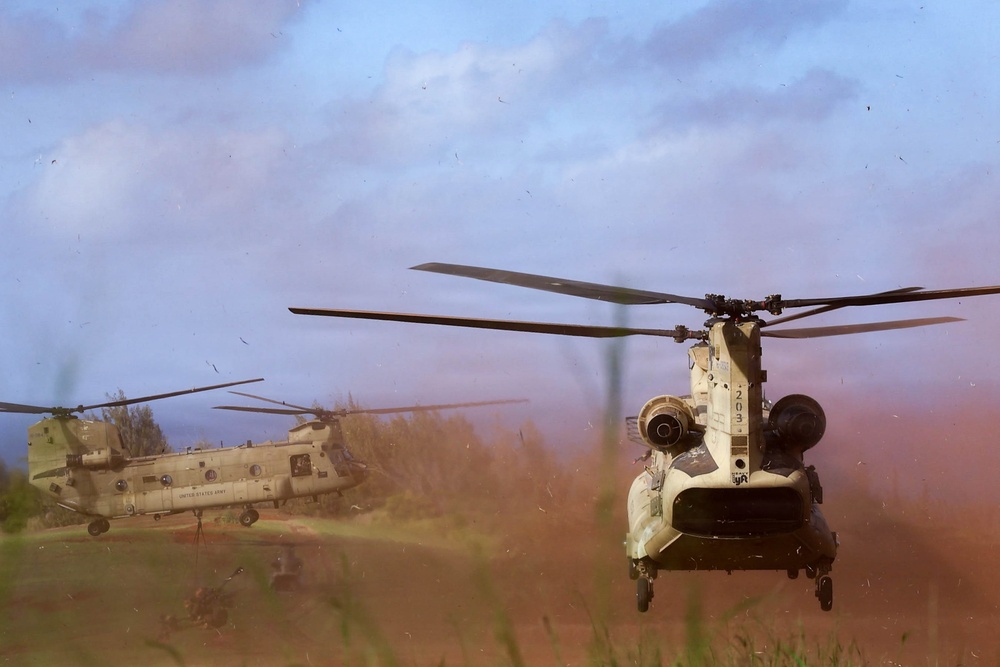 25th CAB and DIVARTY conduct M119 Howitzer Dry Fire