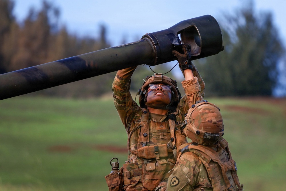 25th CAB and DIVARTY conduct M119 Howitzer Dry Fire