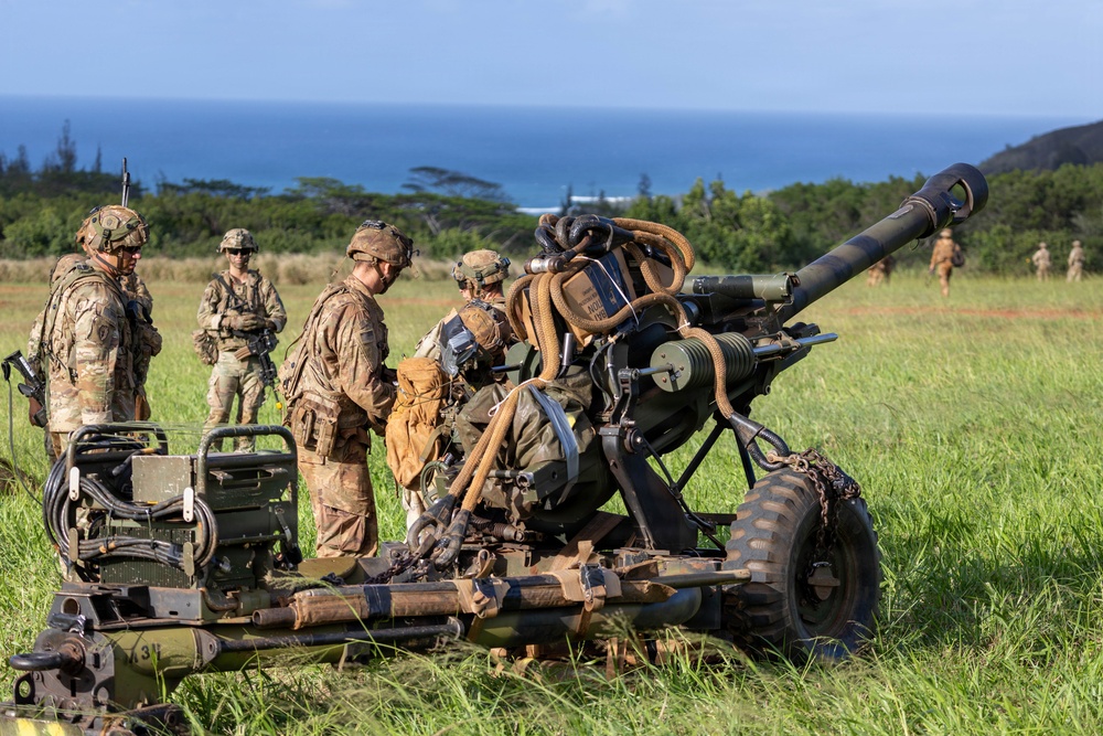 25th CAB and DIVARTY conduct M119 Howitzer Dry Fire