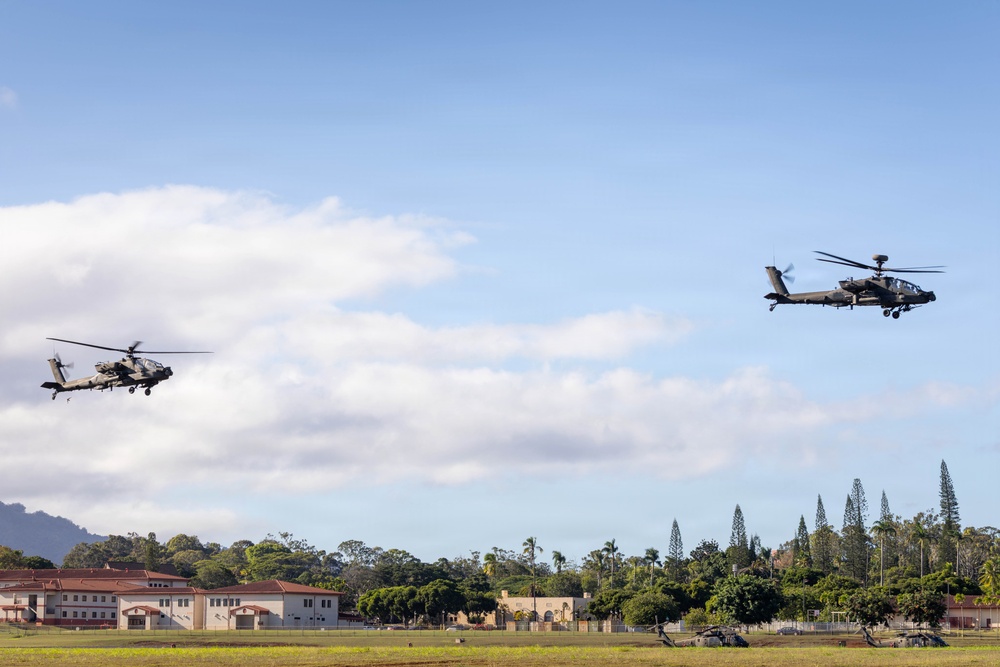 25th CAB Conducts AH-64 Apache Air Assault Operation
