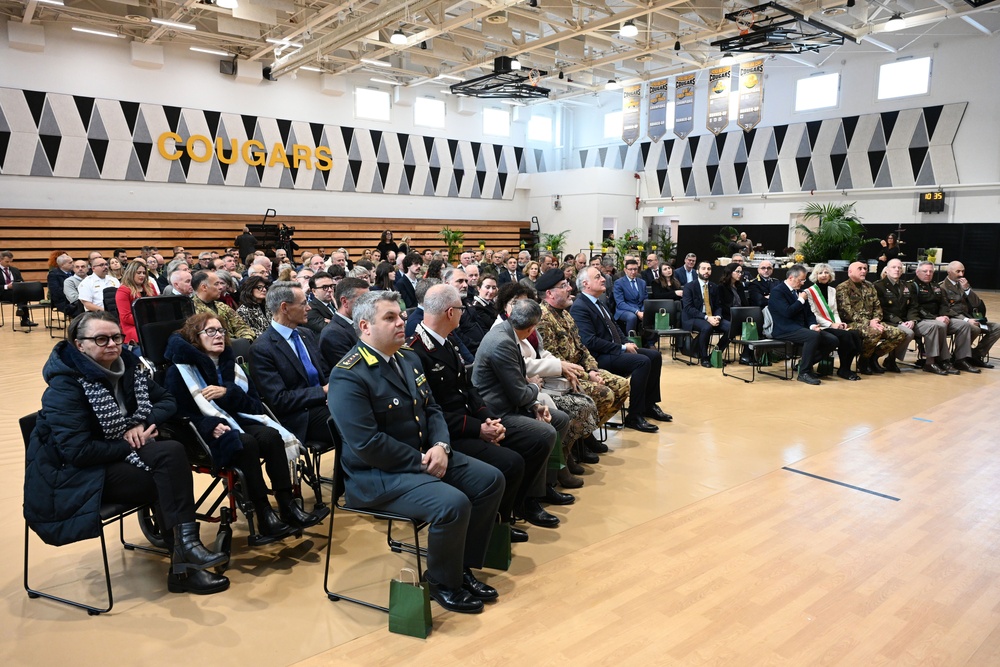 Italian Base Commander for the U.S. installations in Vicenza Change of Command Ceremony