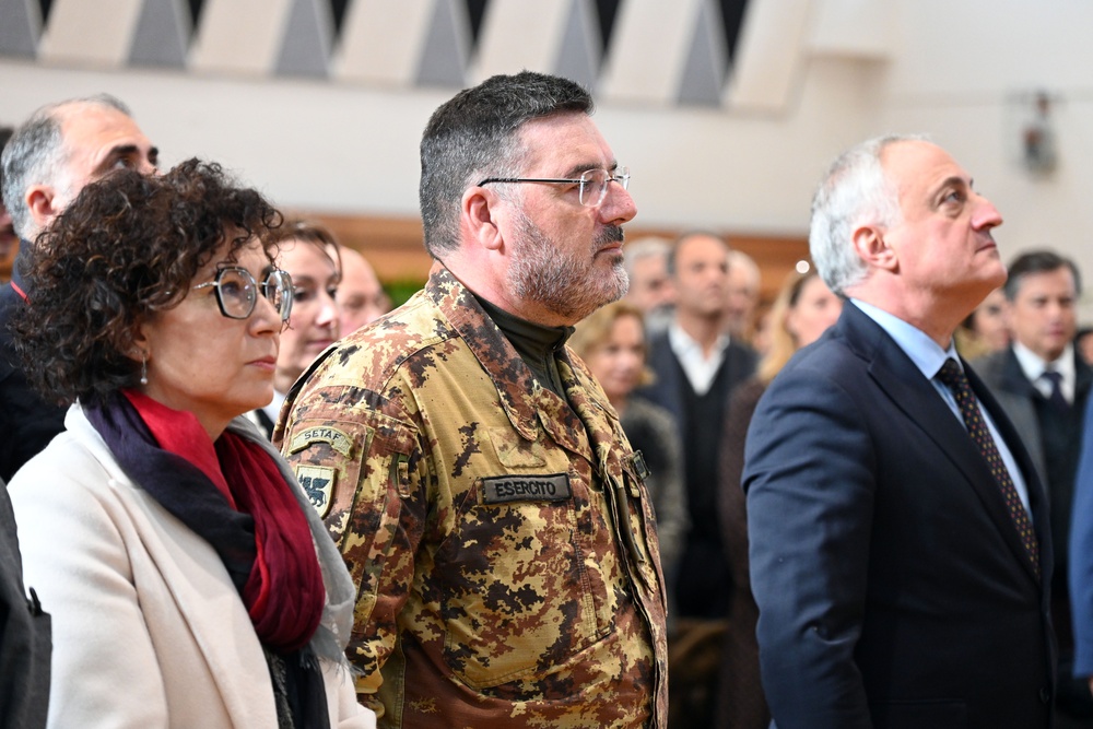 Italian Base Commander for the U.S. installations in Vicenza Change of Command Ceremony