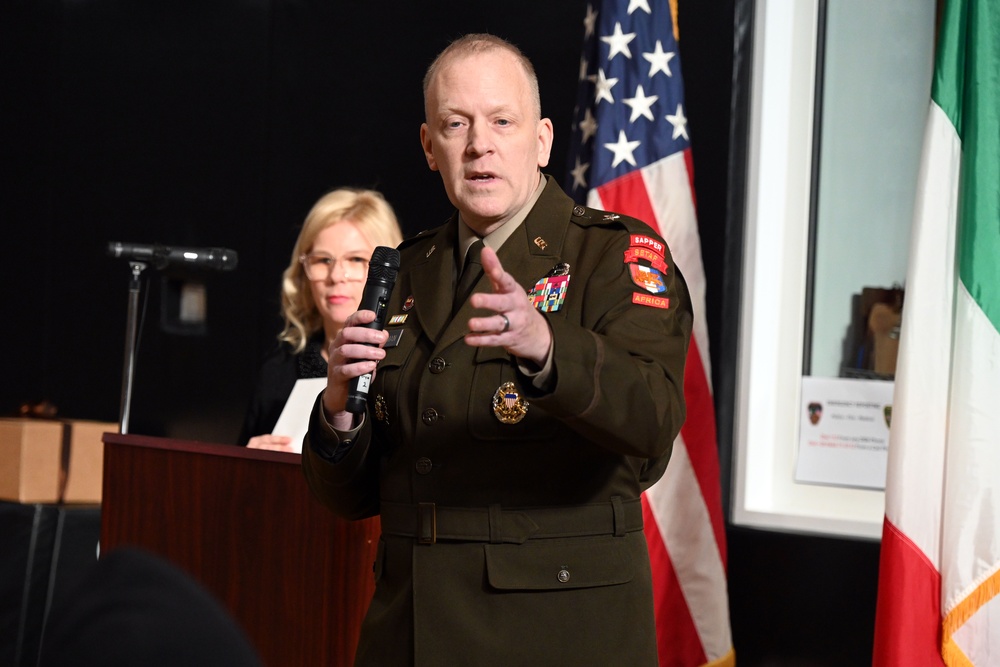 Italian Base Commander for the U.S. installations in Vicenza Change of Command Ceremony