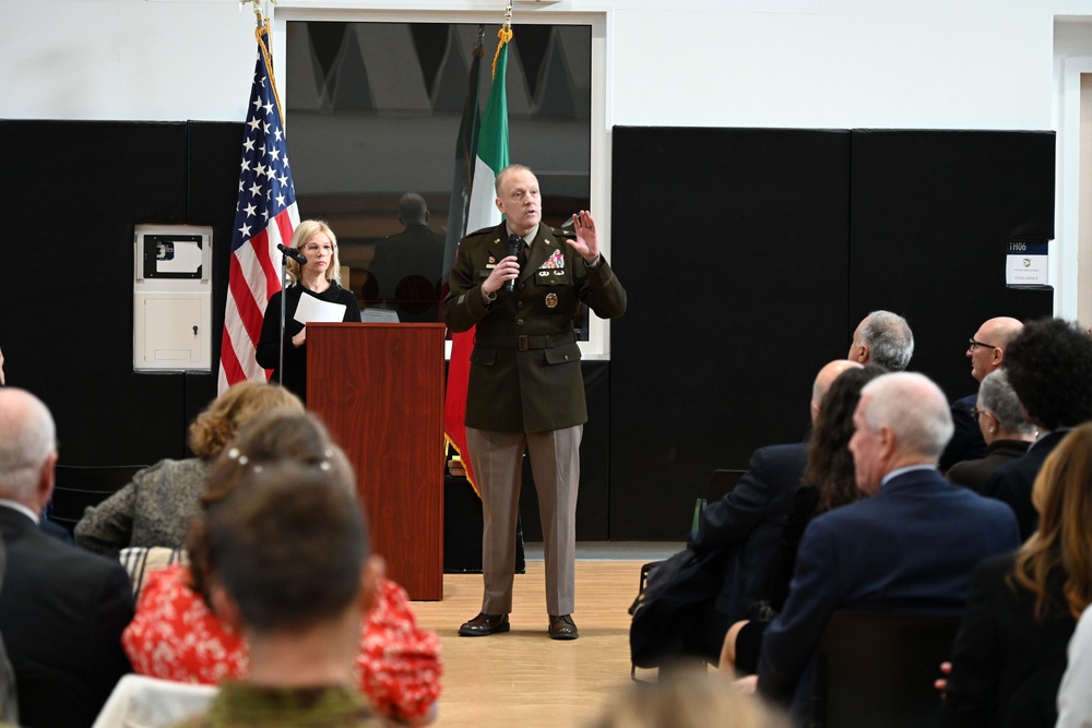 Italian Base Commander for the U.S. installations in Vicenza Change of Command Ceremony
