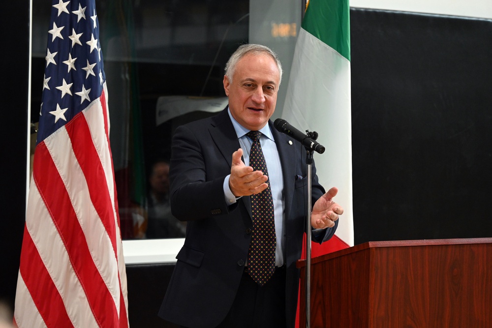 Italian Base Commander for the U.S. installations in Vicenza Change of Command Ceremony