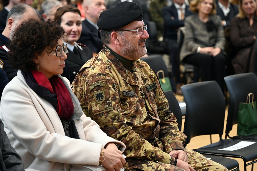 Italian Base Commander for the U.S. installations in Vicenza Change of Command Ceremony