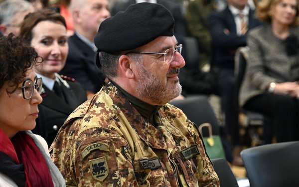 Italian Base Commander for the U.S. installations in Vicenza Change of Command Ceremony
