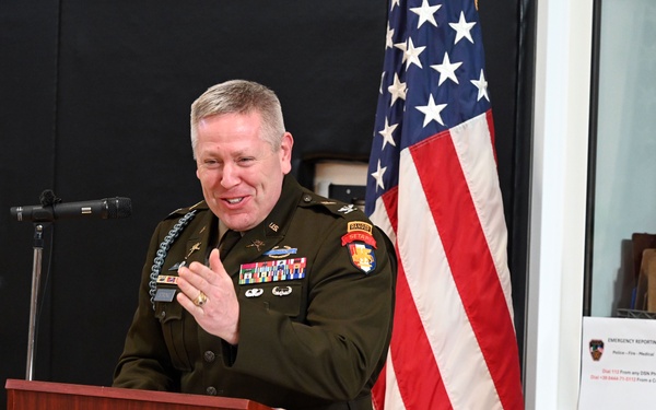 Italian Base Commander for the U.S. installations in Vicenza Change of Command Ceremony