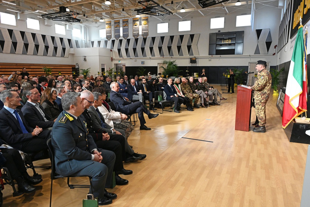 Italian Base Commander for the U.S. installations in Vicenza Change of Command Ceremony