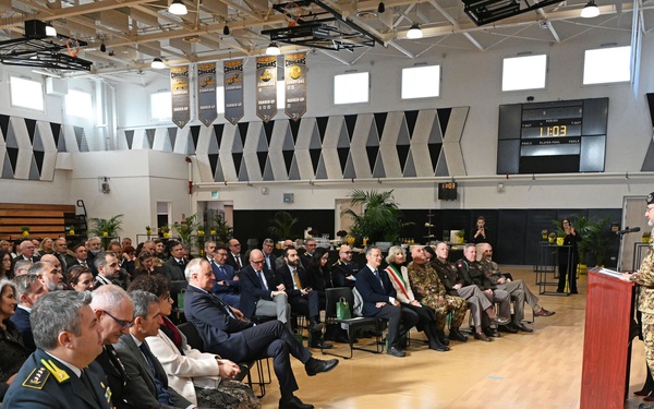 Italian Base Commander for the U.S. installations in Vicenza Change of Command Ceremony