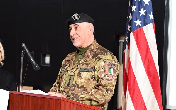 Italian Base Commander for the U.S. installations in Vicenza Change of Command Ceremony