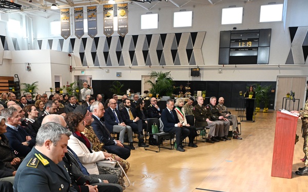 Italian Base Commander for the U.S. installations in Vicenza Change of Command Ceremony