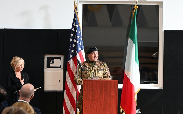 Italian Base Commander for the U.S. installations in Vicenza Change of Command Ceremony