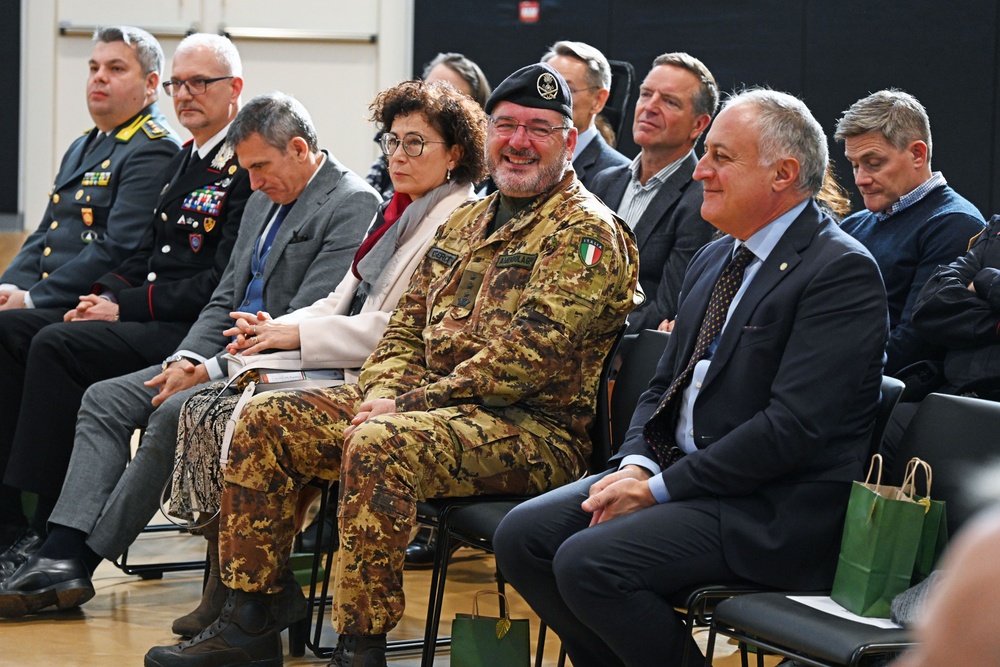 Italian Base Commander for the U.S. installations in Vicenza Change of Command Ceremony