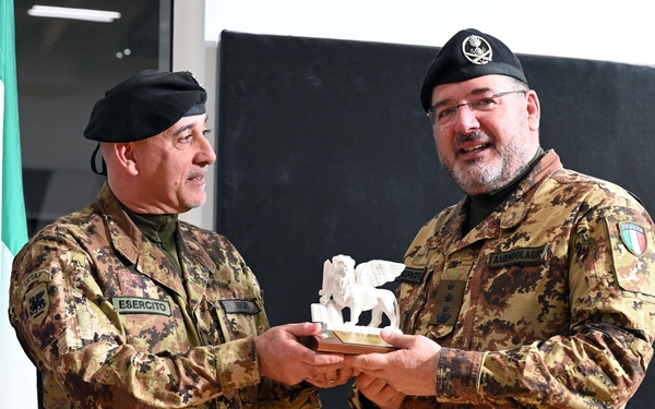 Italian Base Commander for the U.S. installations in Vicenza Change of Command Ceremony