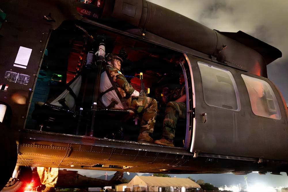 25th CAB Conducts Night Air Assault Operation