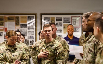 66th Military Intelligence Brigade recognizes Soldiers with coins and AAMs for outstanding achievements during Avenger Triad 25.