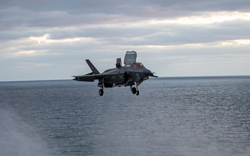 USS Tripoli Conducts F-35B Lightning II Flight Operations