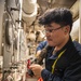 USS Mitscher (DDG 57) Sailors conduct engineering drills underway
