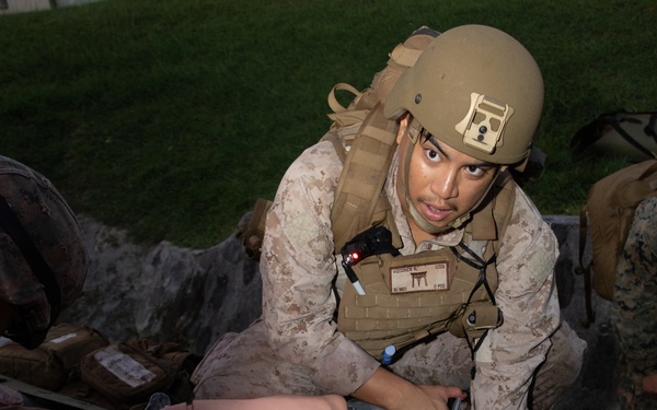 U.S. Navy Hospital Corpsmen conduct Tactical Combat Casualty Care during a Combat Medical Course