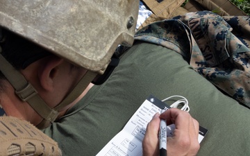 U.S. Navy Hospital Corpsmen conduct Tactical Combat Casualty Care during a Combat Medical Course
