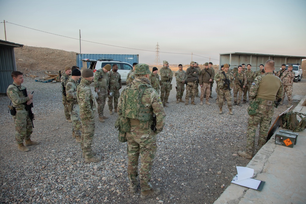 Coalition Forces test their mettle for a Dutch Qualification Badge