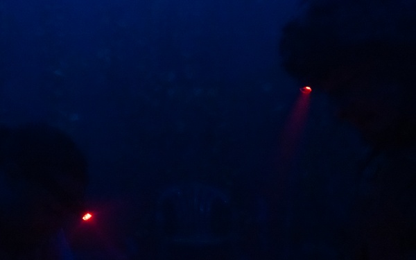 U.S. Navy Hospital Corpsman participate in the culminating event of a Combat Medical Course