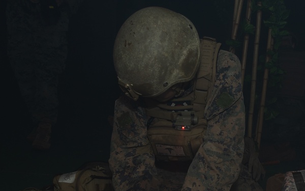 U.S. Navy Hospital Corpsman participate in the culminating event of a Combat Medical Course