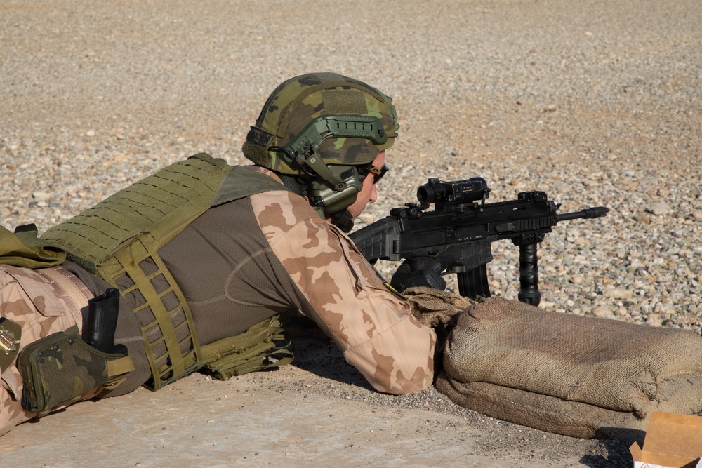 Coalition Forces test their mettle for a Dutch Qualification Badge