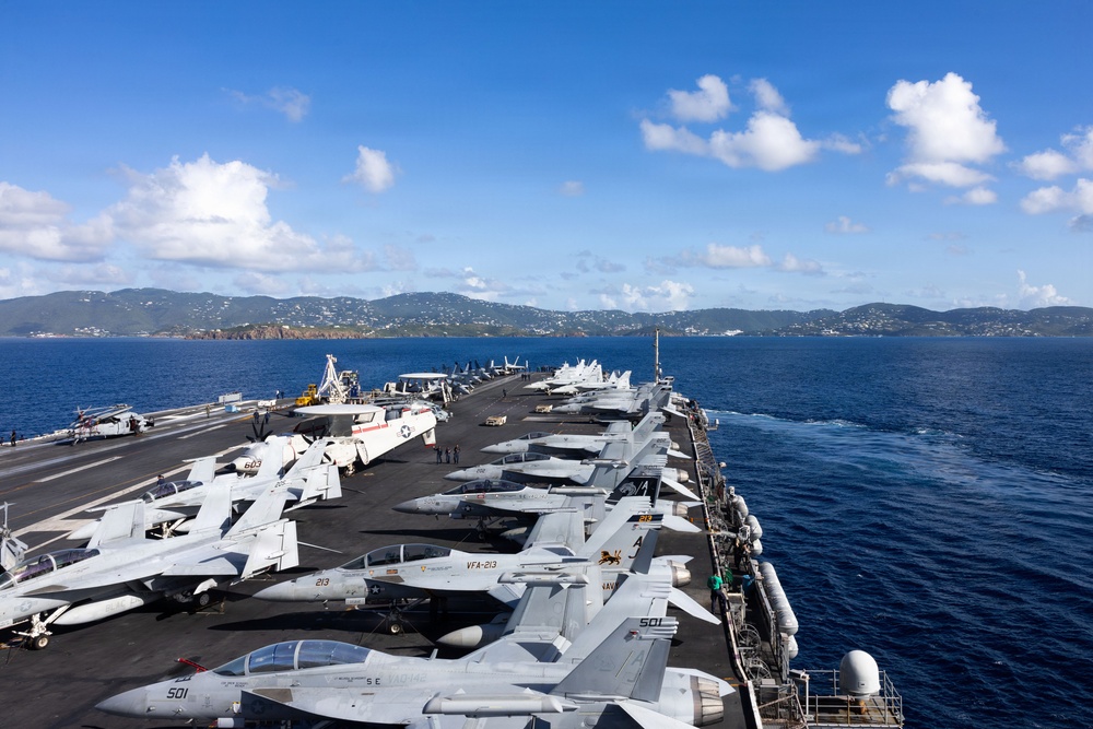 USS Gerald R. Ford (CVN 78) Arrives in St. Thomas, U.S. Virgin Islands