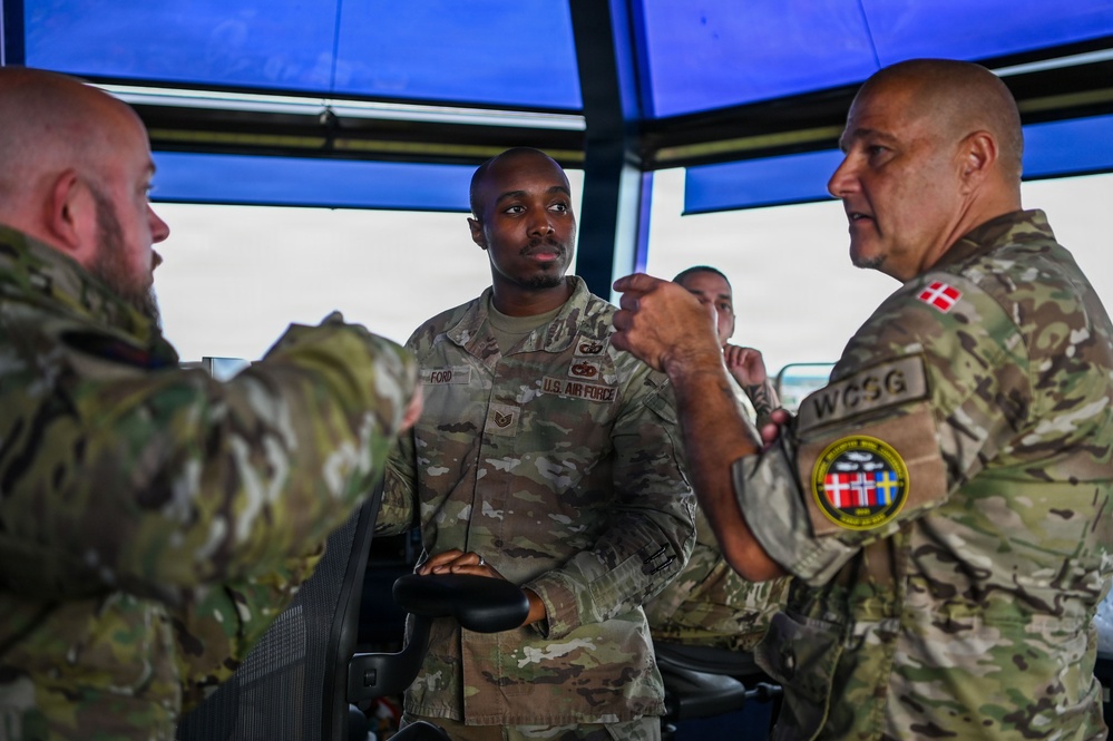 Up in the tower with our allies