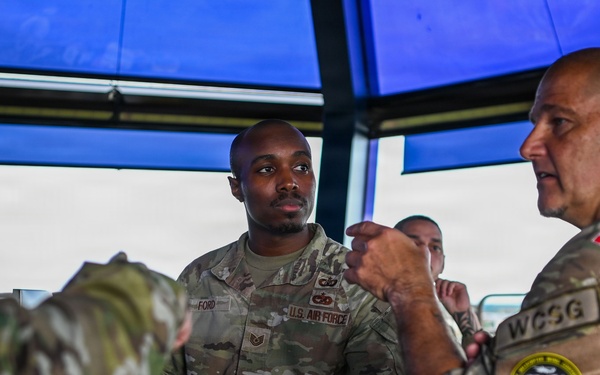 Up in the tower with our allies