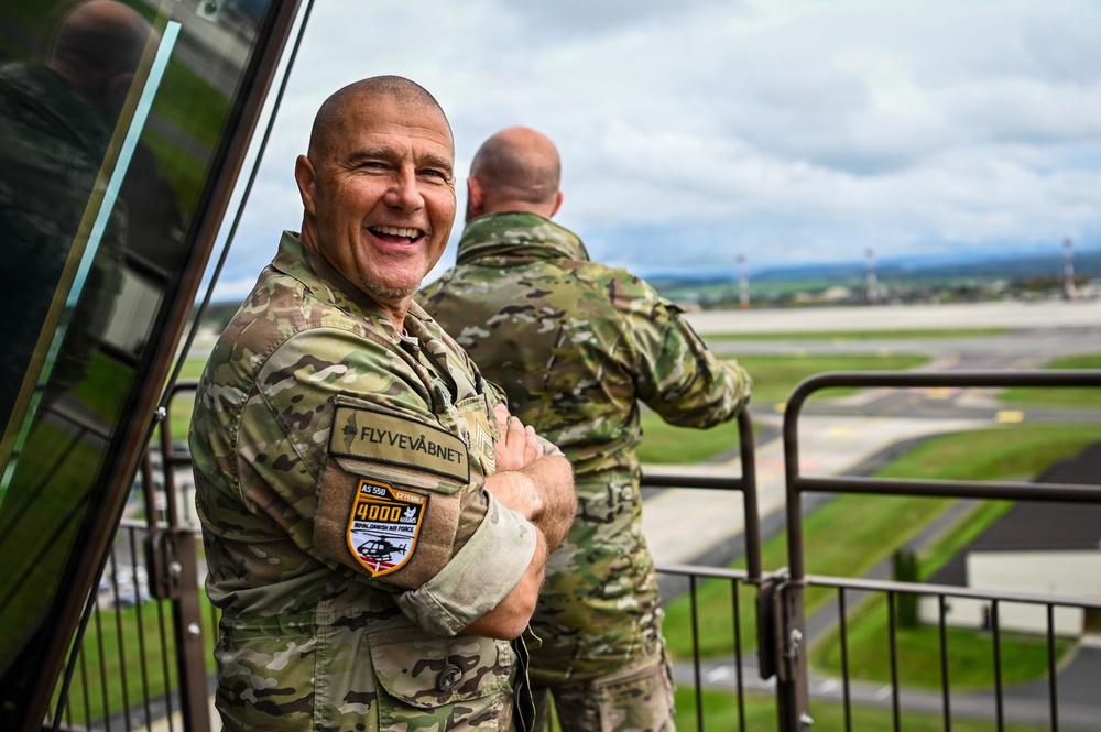 Up in the tower with our allies