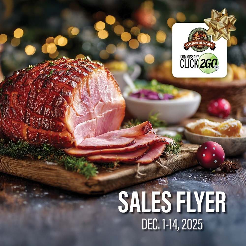 Festive deals are available for eligible patrons to maximize their savings benefit with the Dec. 1-14 Commissary Sales Flyer