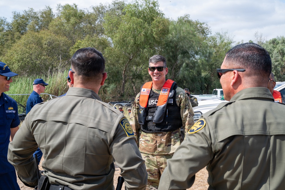 Coast Guard Atlantic Area Commander visits Coast Guard, U.S. Border Patrol personnel at southern border