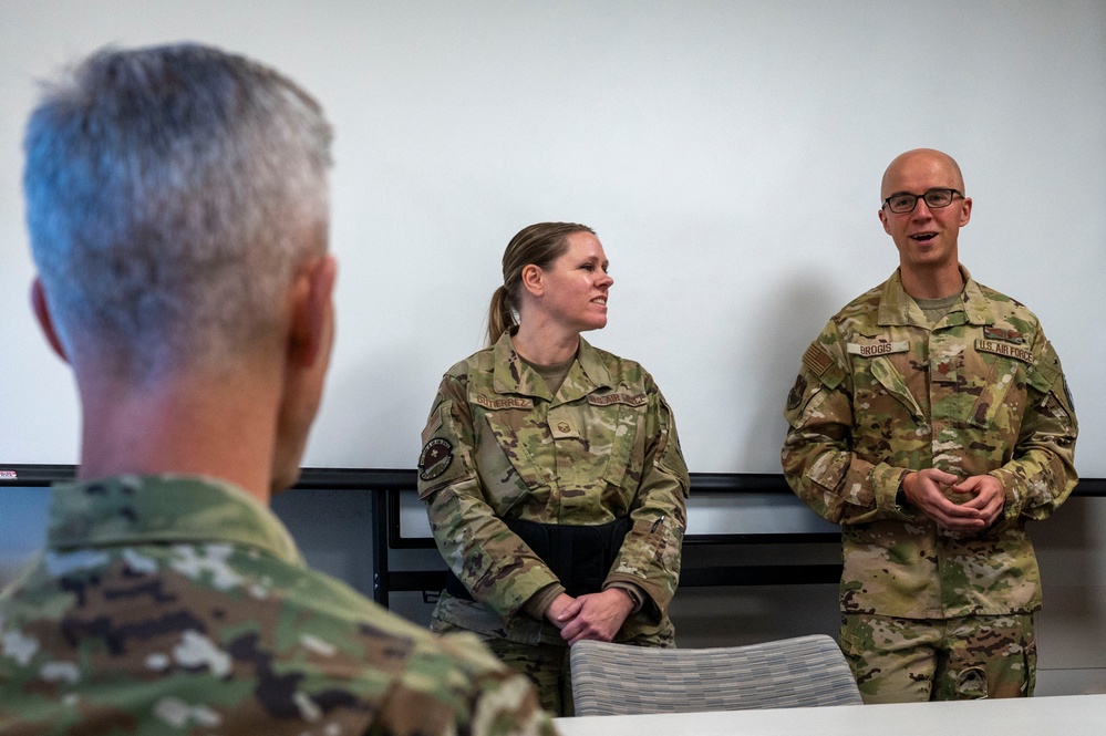 Mobilization Assistant to the Commander, Combat Forces Command Visits Buckley Space Force Base