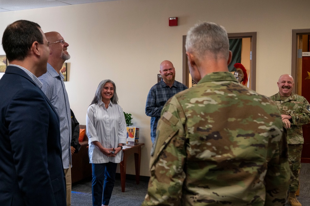 Mobilization Assistant to the Commander, Combat Forces Command Visits Buckley Space Force Base