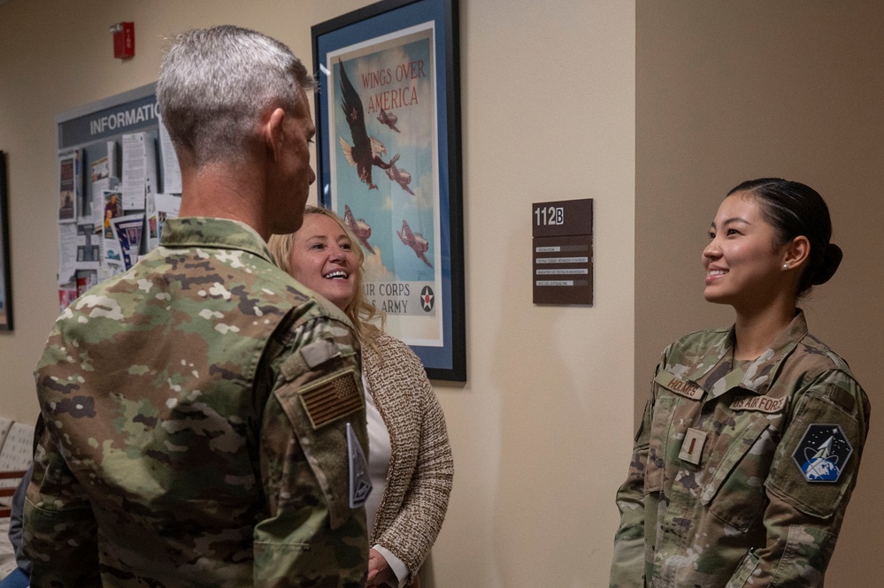 Mobilization Assistant to the Commander, Combat Forces Command Visits Buckley Space Force Base