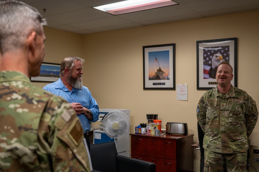 Mobilization Assistant to the Commander, Combat Forces Command Visits Buckley Space Force Base